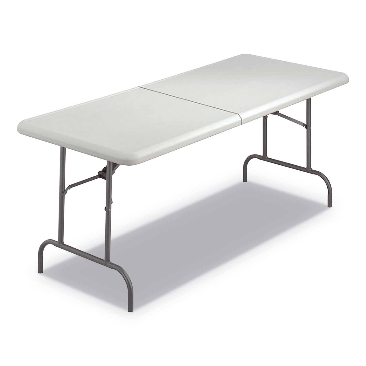 Iceberg IndestrucTables Too 1200 Series Platinum Folding Table, 60 x 30 x 29 inch