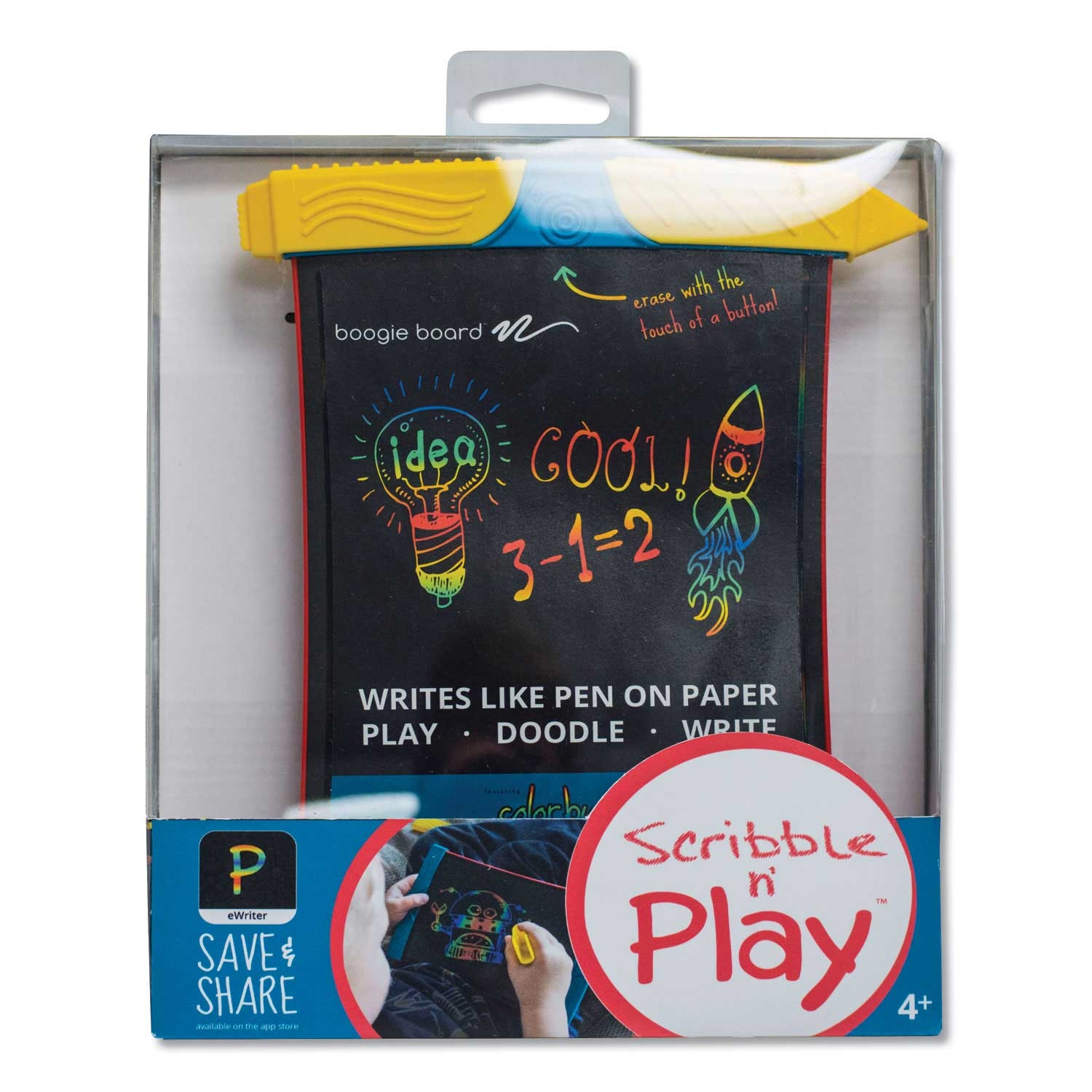 Boogie Board Black/Red/Yellow Scribble N Play, 5 x 7 inch Screen