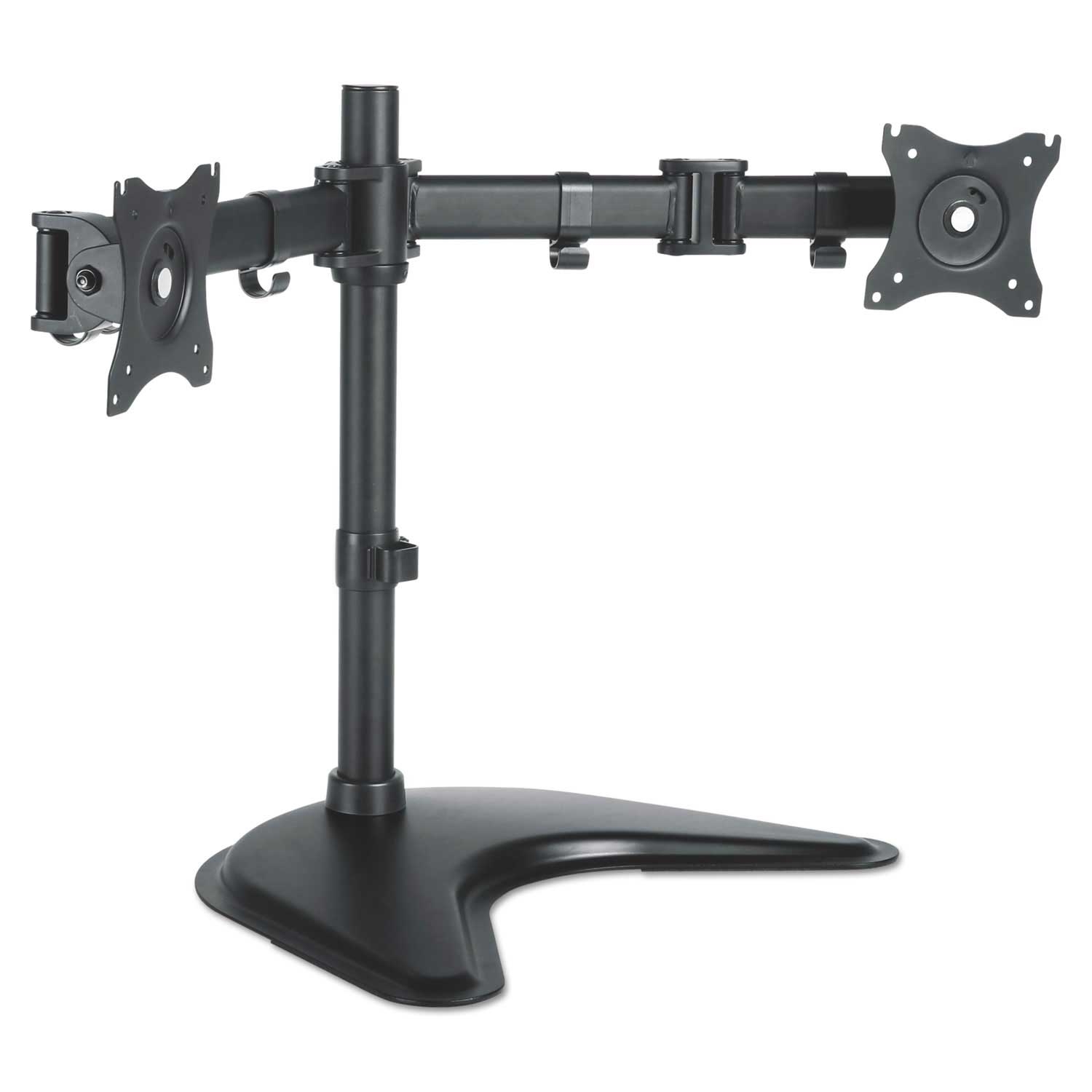 Kantek Black Dual Monitor Articulating Desktop Stand for 13 to 27 inch Monitors, 32 x 13 x 17.5 inch