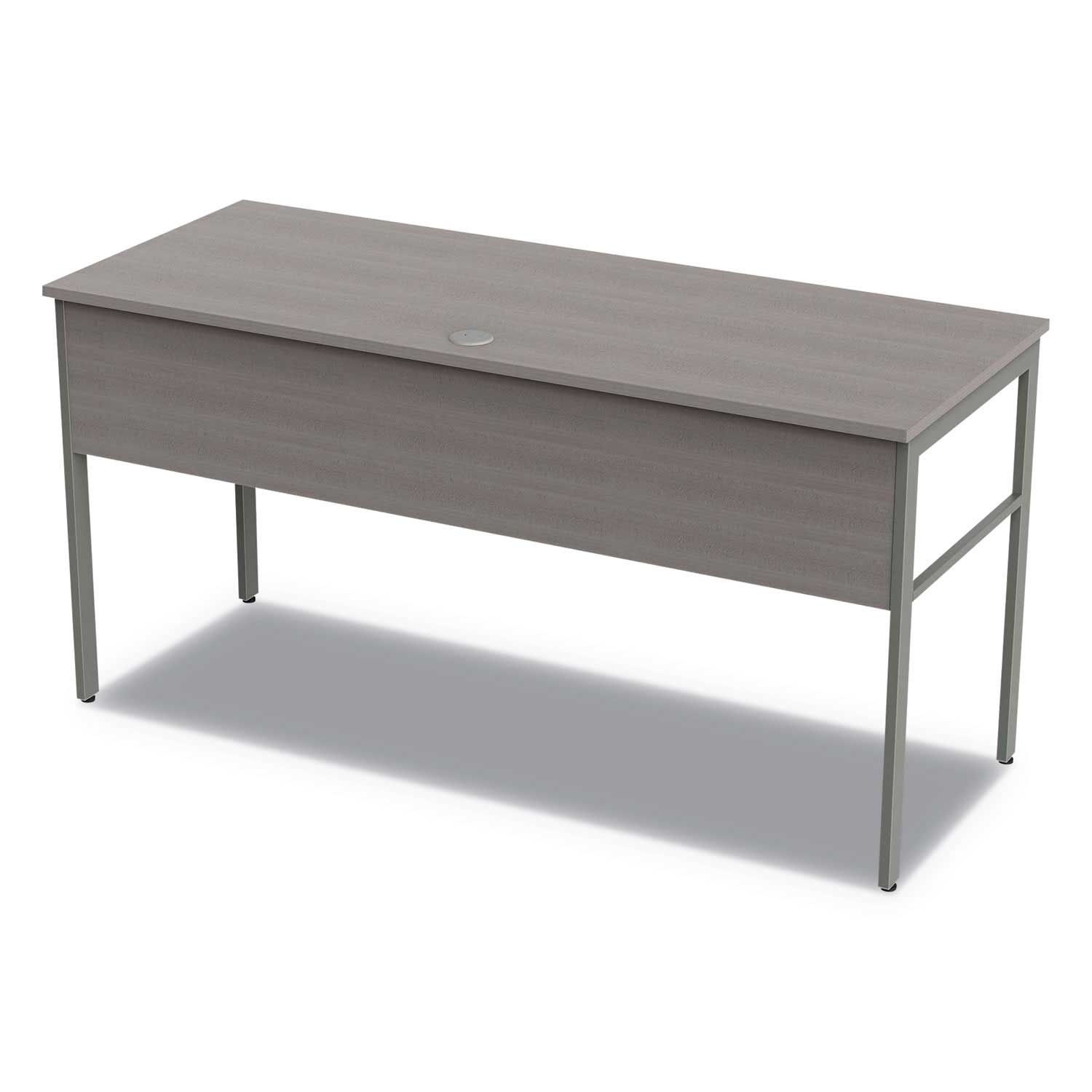 Linea Italia Rectangular Ash Urban Desk Workstation, 59 x 23.75 x 29.5 inch