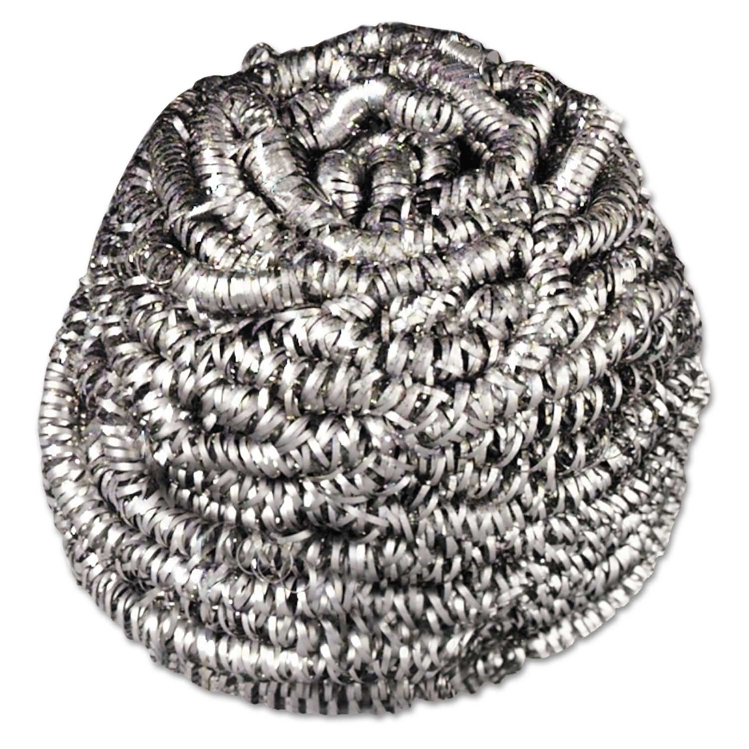 Scotch Brite Stainless Steel Scrubber -- 12 per case