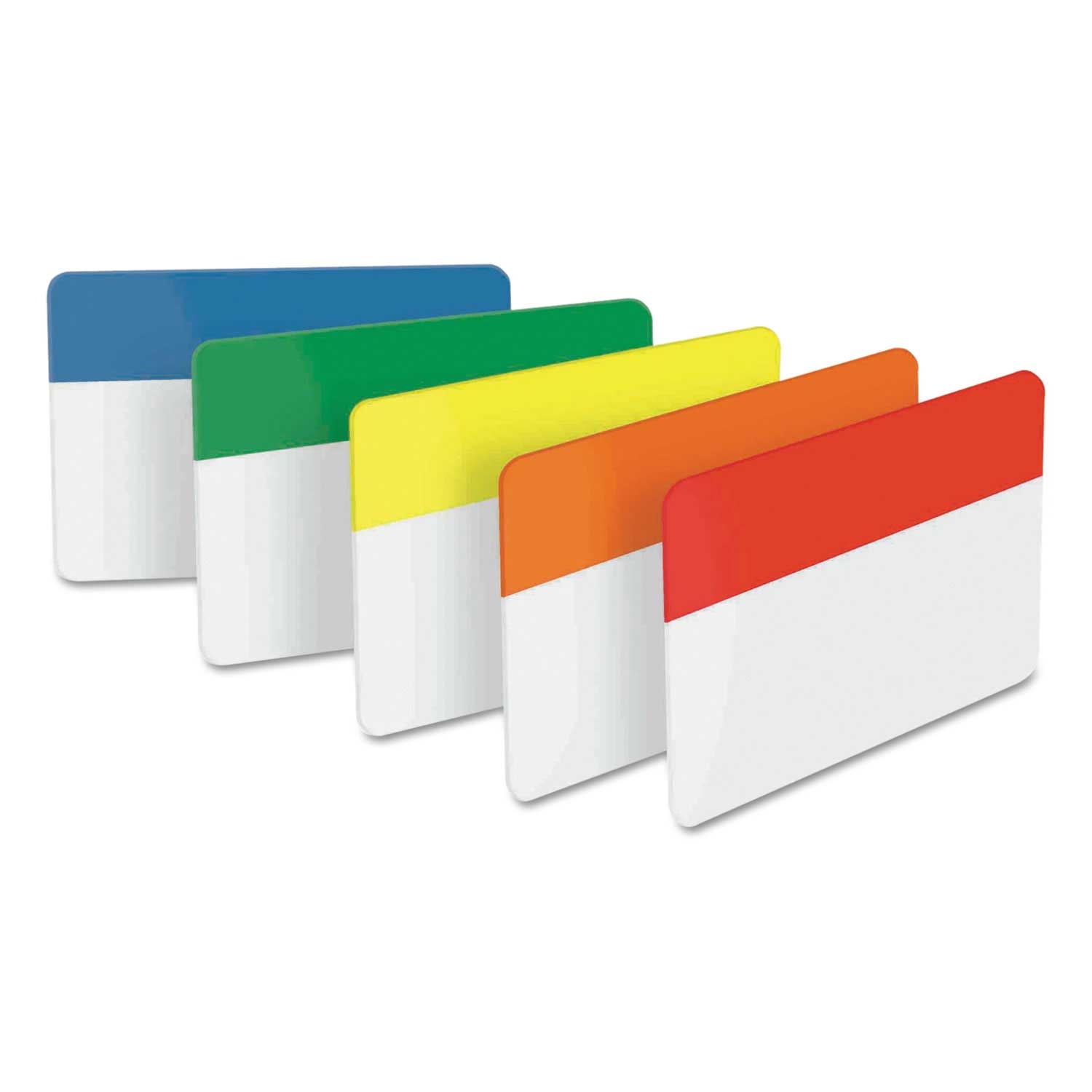 Post-it Assorted Primary Colors File Tabs, 2 inch Wide - 30 per pack -- 1 pack per case