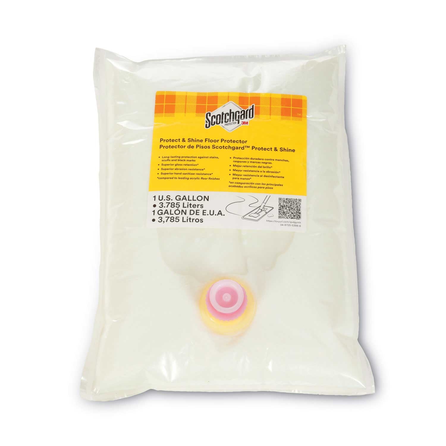 Scotchgard Resilient Floor Protector, 1 Gallon Bag -- 2 per case