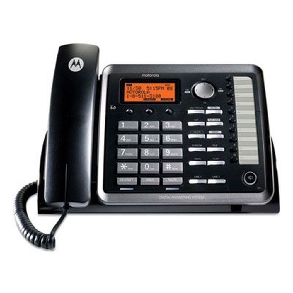 RCA Two-Line Corded Speakerphone with Expandable Up To 10 Cordless Handsets