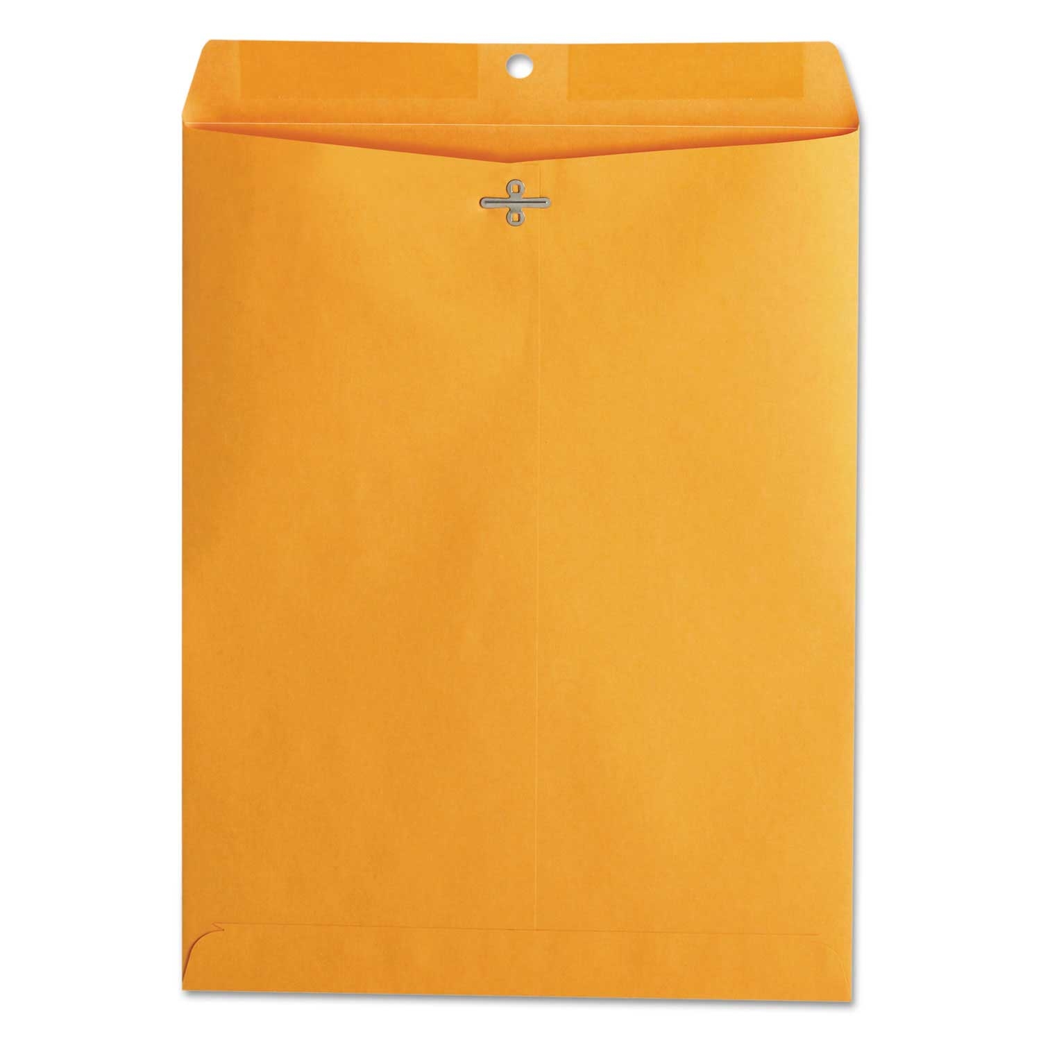 Office Impressions Brown Kraft Square Flap Clasp/Gummed Closure Envelope, 10 x 13 inch - 100 per box -- 1 box