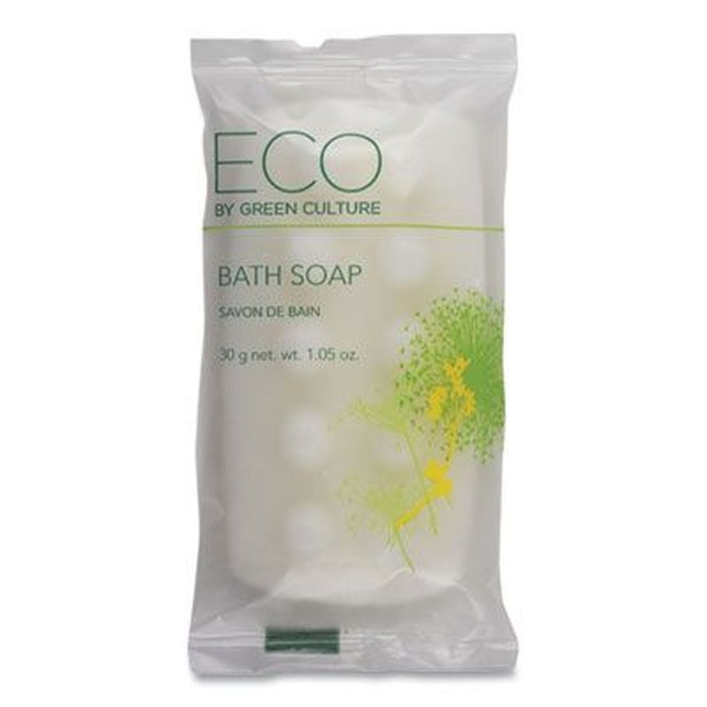 Eco By Green Culture Clean Scent Bath Massage Bar, 1.06 Ounce -- 300 per case