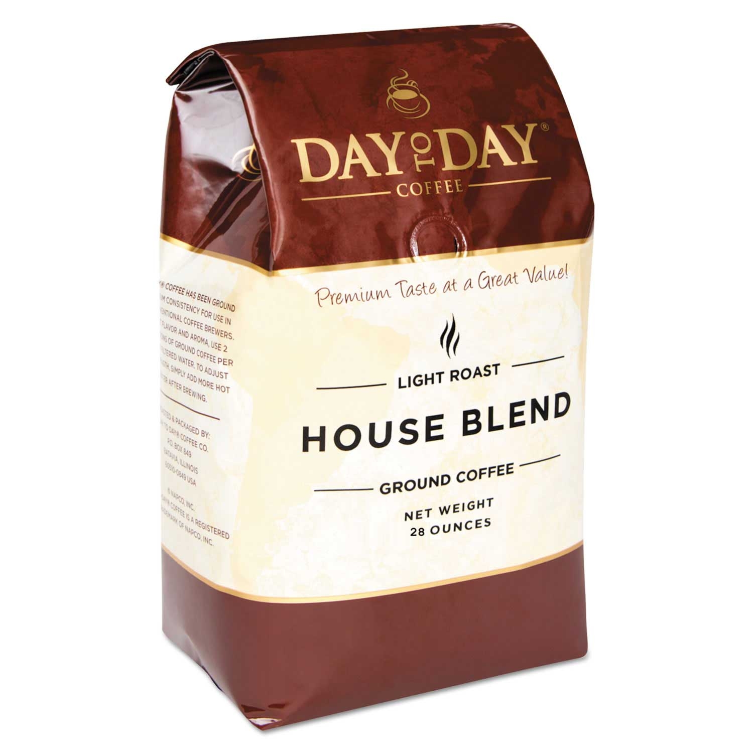Day to Day Coffee House Blend 100 Percent Pure Ground Coffee, 28 Ounce Bag