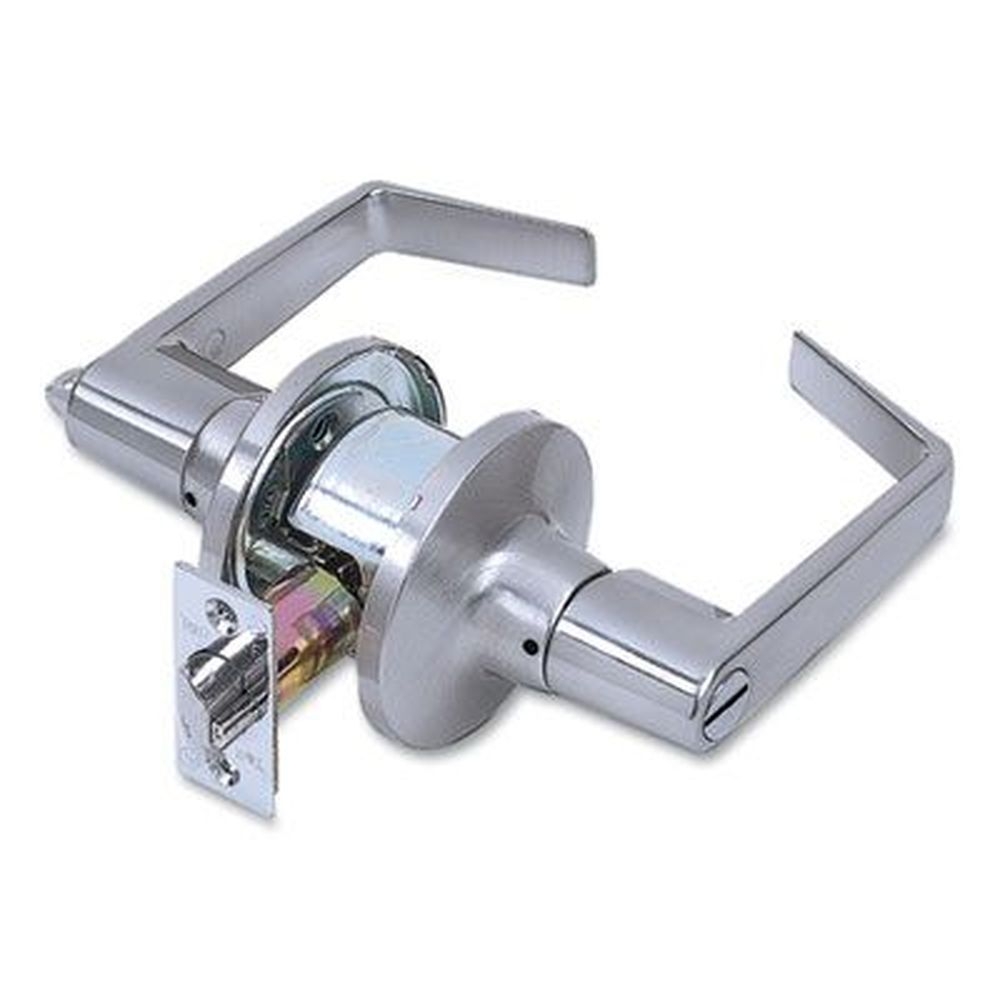 Tell Satin Chrome Finish Light Duty Commercial Privacy Lever Lockset