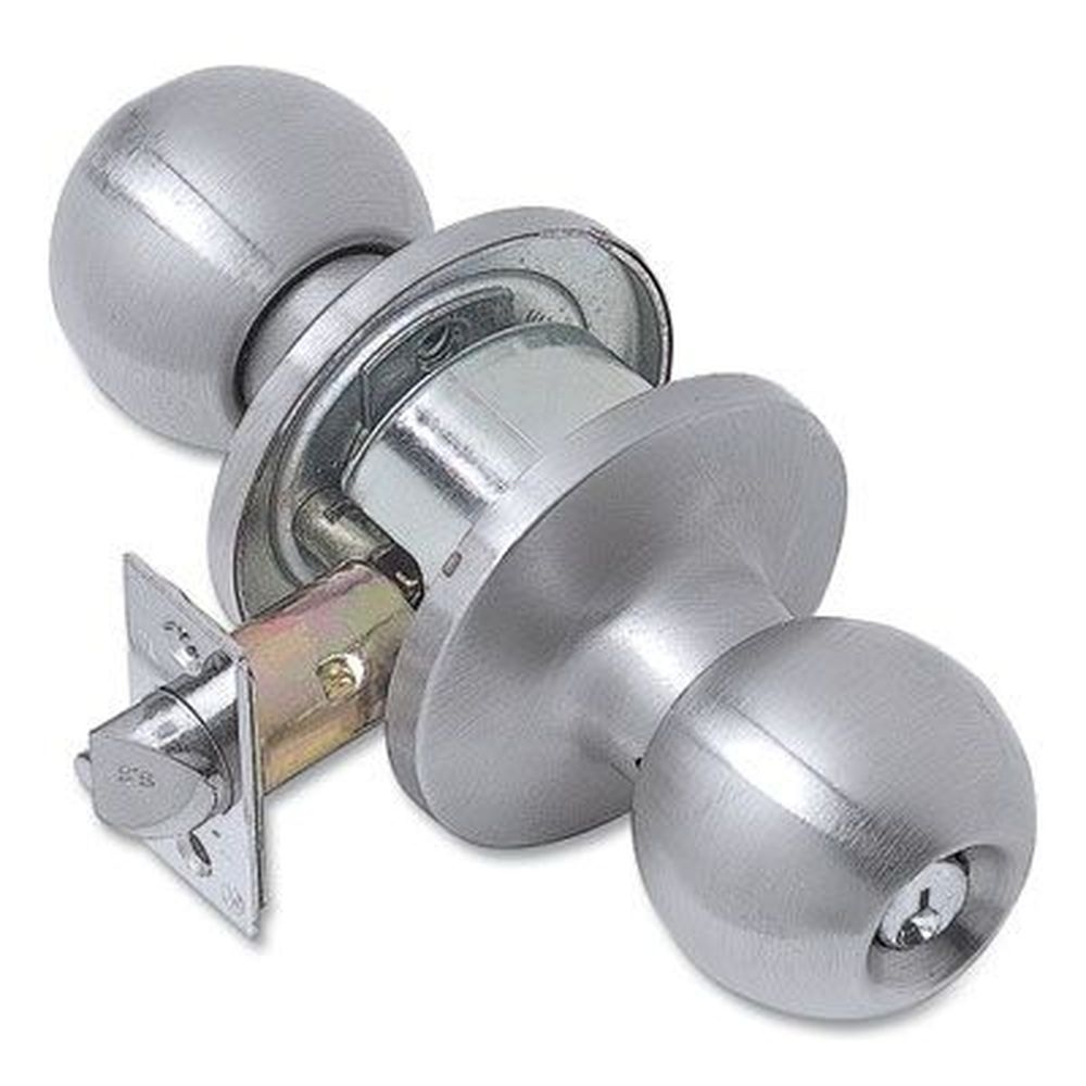 Tell Stainless Steel Finish Light Duty Commercial Storeroom Knob Lockset