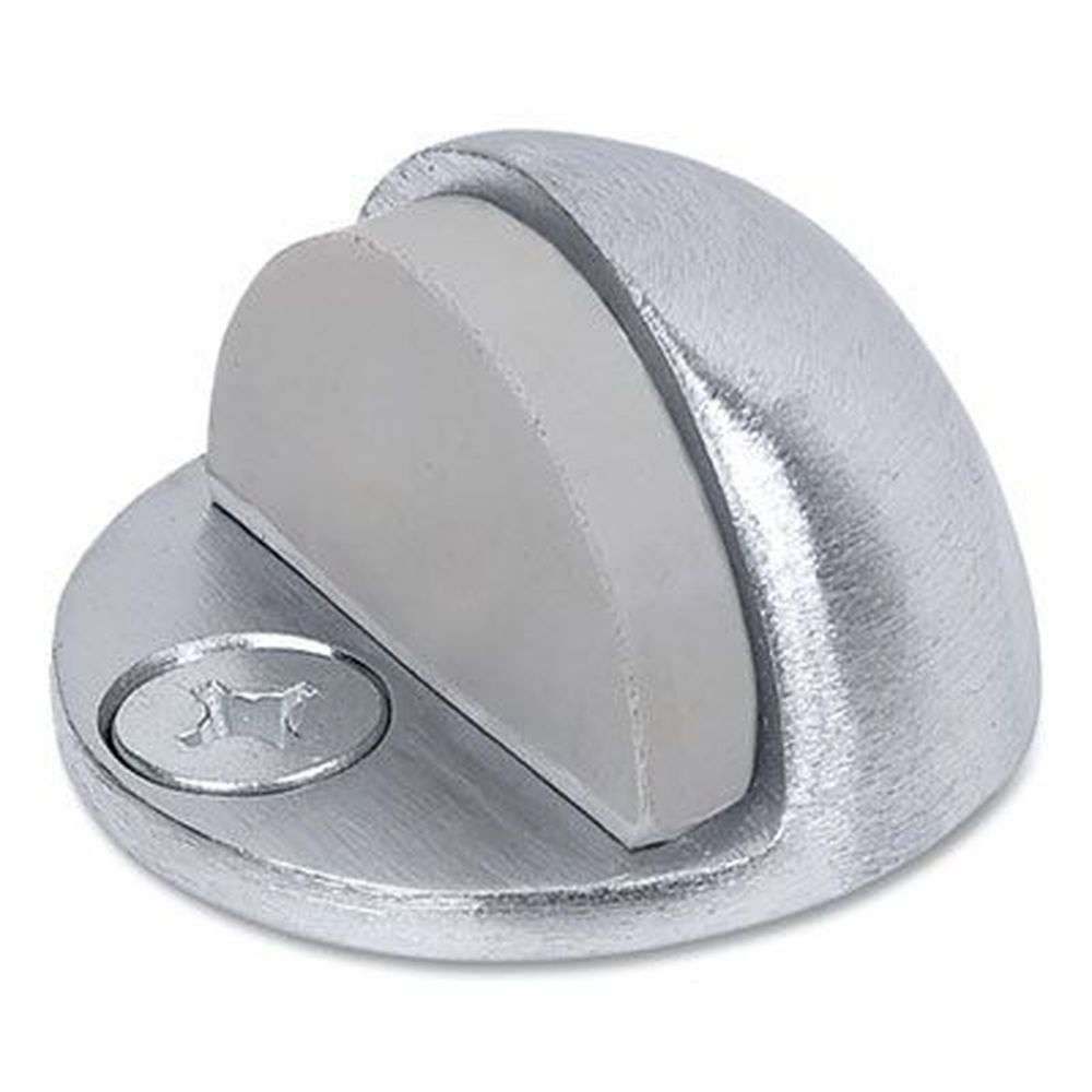 Tell Satin Chrome Low Dome Floor Door Stop, 1.75 inch Diameter X 1.5 inch Height
