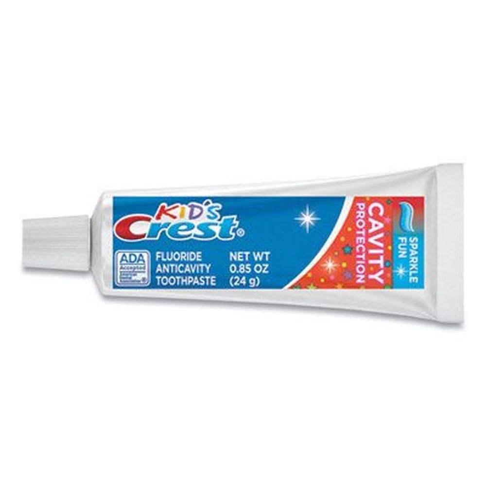 Crest Kids Blue Bubblegum Flavor Sparkle Toothpaste, 0.85 Ounce Tube -- 72 per case