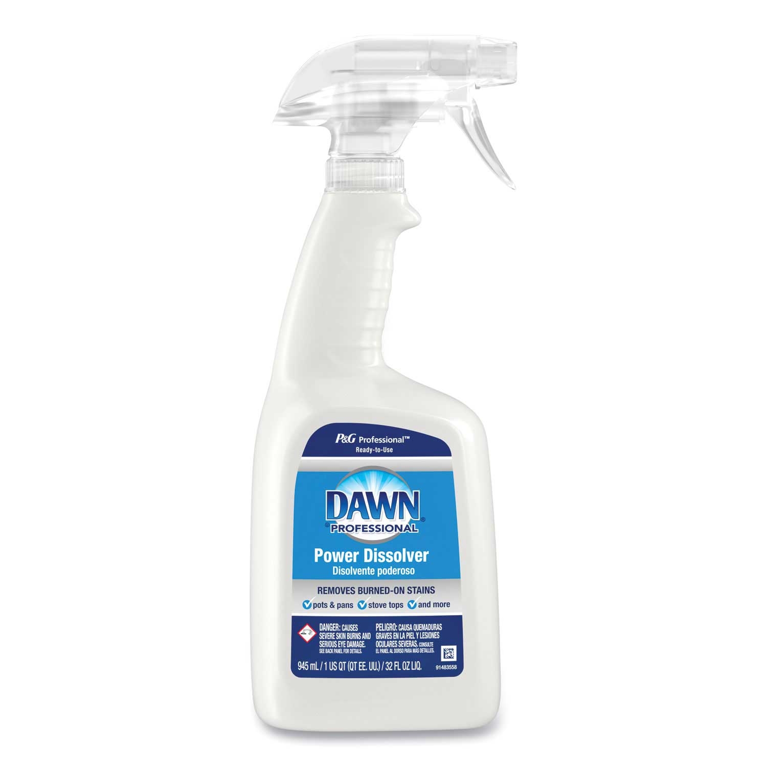 Dawn Professional Liquid Ready-To-Use Grease Fighting Power Dissolver Spray, 32 Ounce Trigger On Spray Bottle