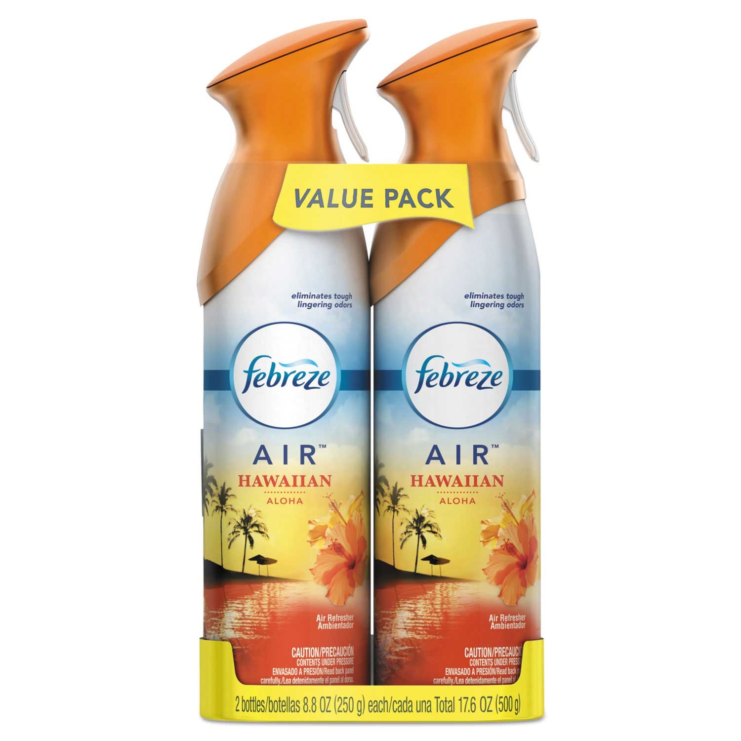 Febreze Air Hawaiian Aloha Air Fresheners, 8.8 Ounce Aerosol - 2 per pack -- 6 packs per case