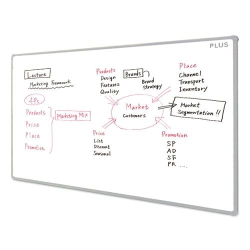 Plus Light Gray ABS Plastic Frame MTG Electronic Sync Board, 70.9 x 47.3 inch