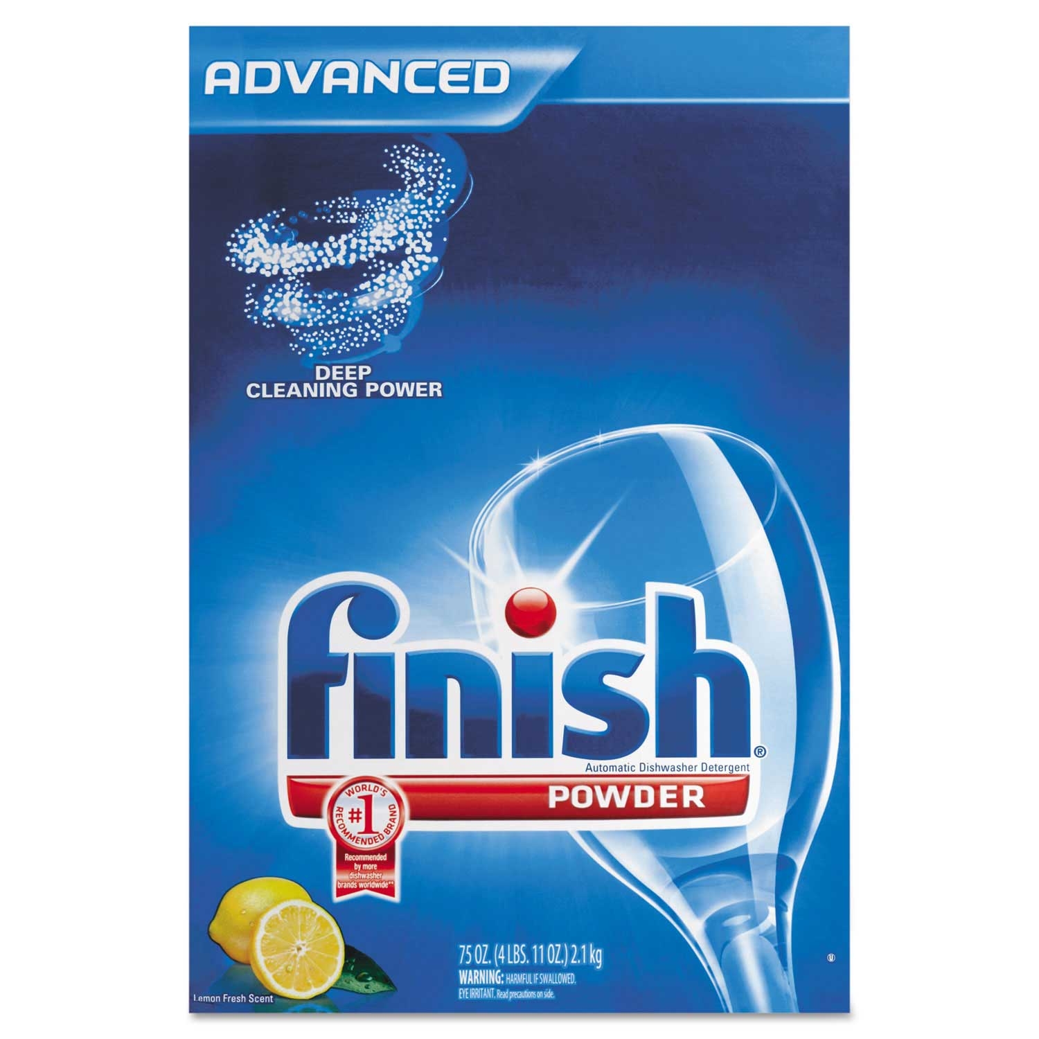 Finish Lemon Scent Automatic Dishwasher Detergent Powder, 2.3 Quart -- 6 boxes per case