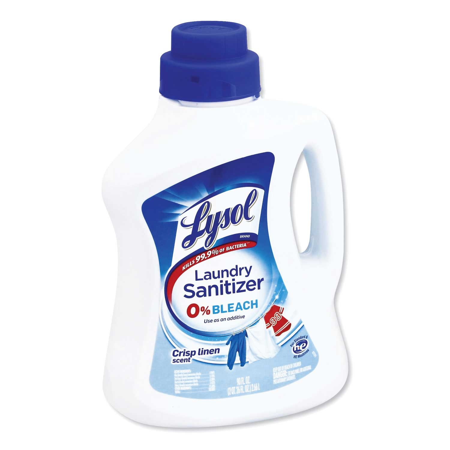 Lysol Crisp Linen Liquid Laundry Sanitizer, 90 Ounce -- 4 per case