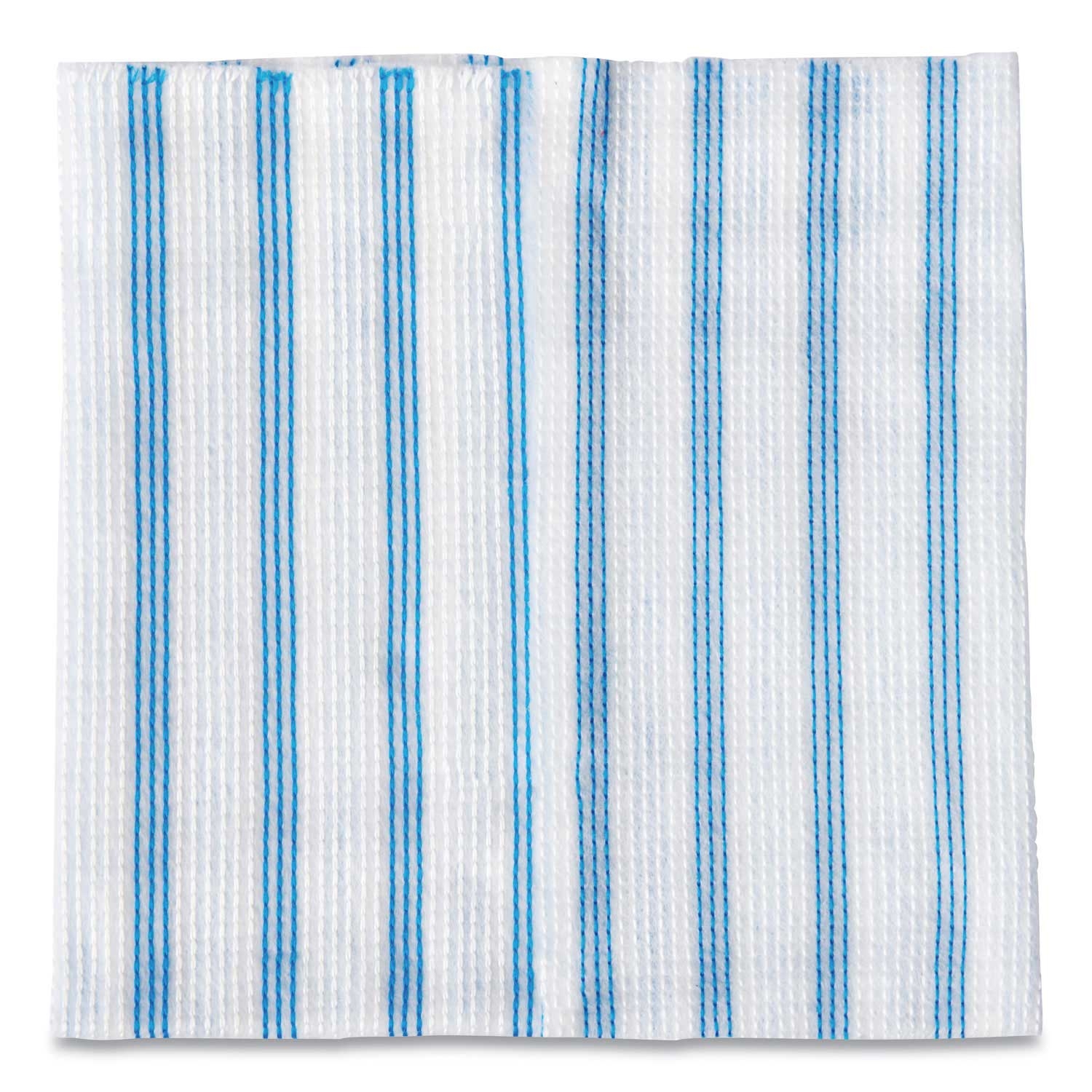 Rubbermaid Commercial Hygen Disposable Blue/White Stripes Microfiber Cleaning Cloth, 12 x 12 inch - 600 per pack -- 1 pack