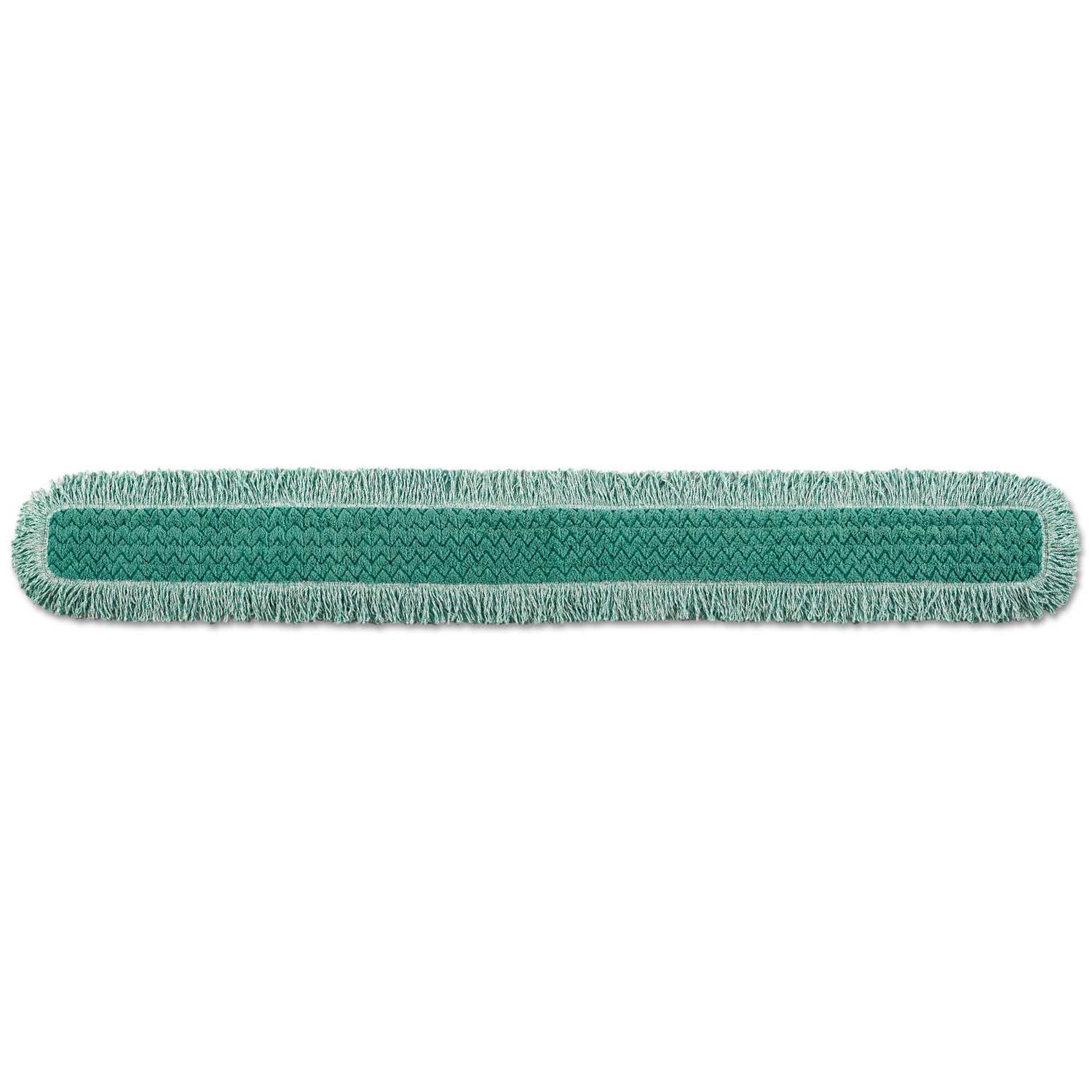 Rubbermaid Commercial Green Microfiber Cut End Hygen Dust Mop Head with Fringe, 60 inch