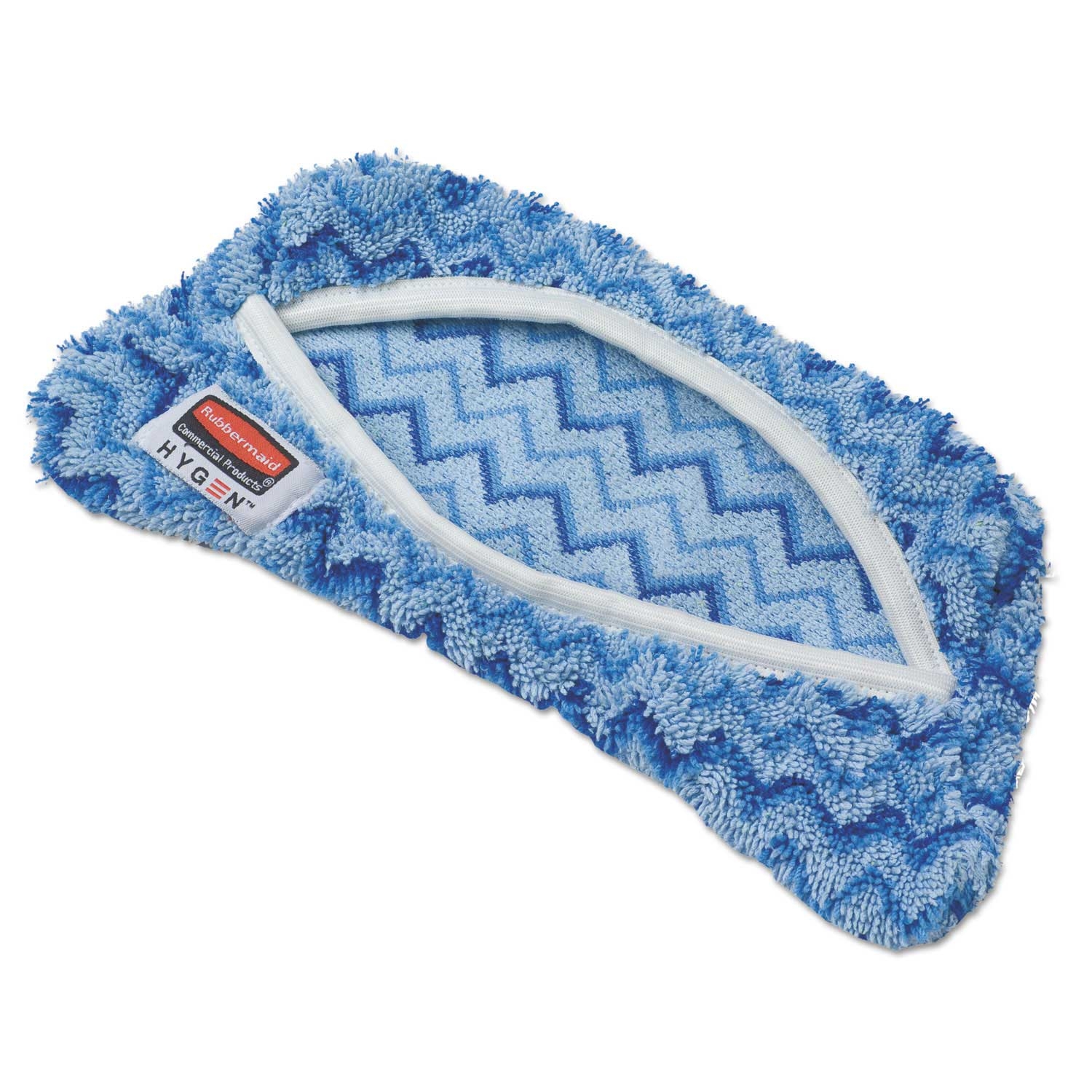 Rubbermaid Commercial Blue Microfiber Hygen Flexi Frame Damp Mop Cover, 8 x 8 inch