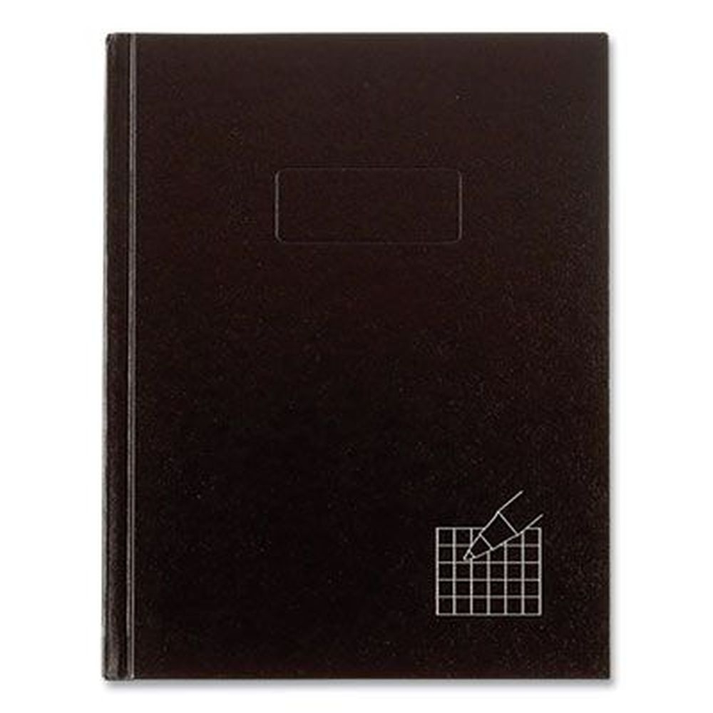Blueline Quadrille Rule Professional Computation/Laboratory Notebook with Black Cover, 96 Sheets