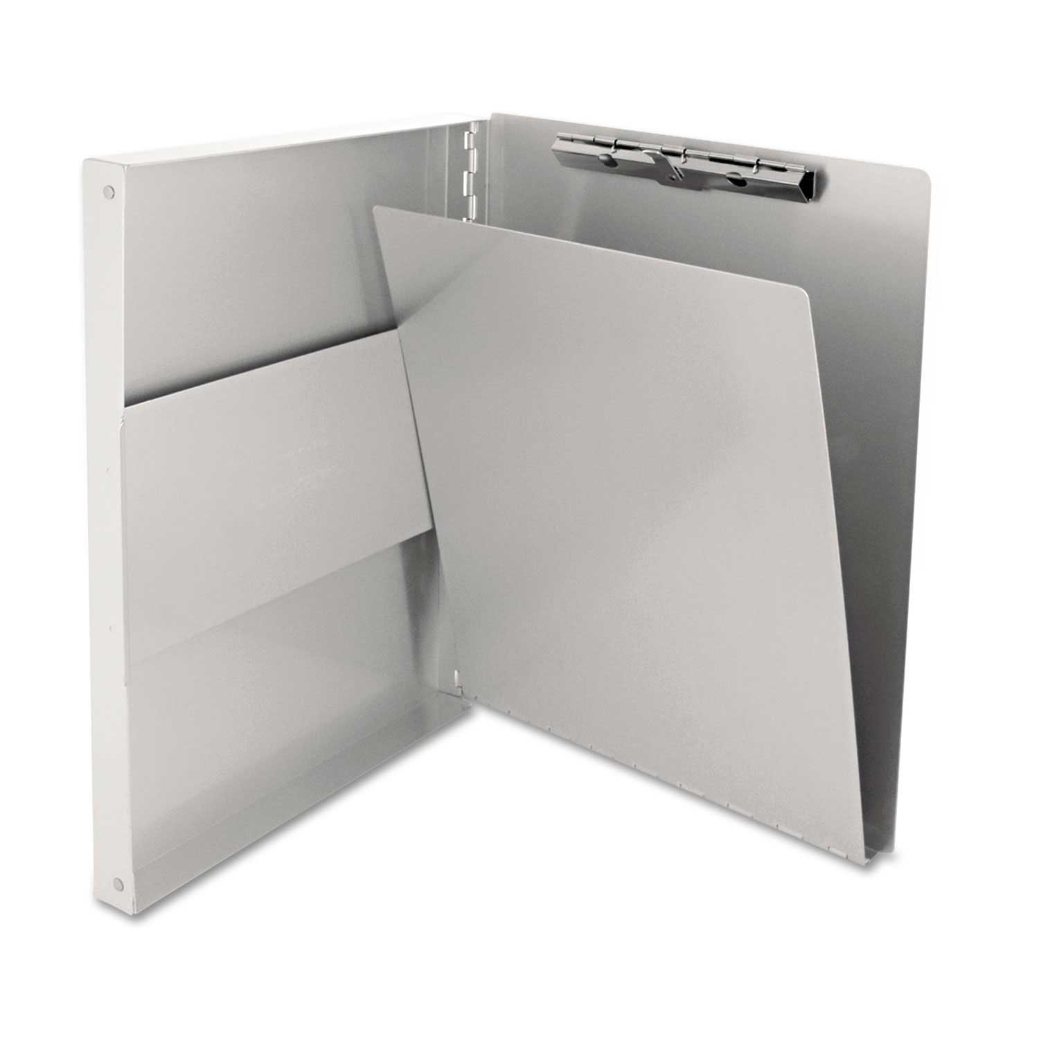Saunders Recycled Aluminum Silver Snapak Side-Open Forms Folder, 9 x 1 x 12.25 inch