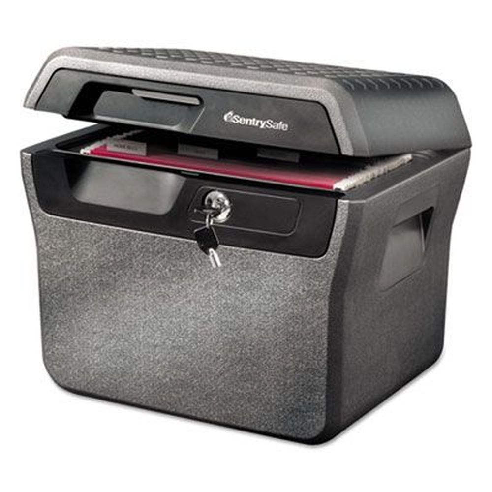 SentrySafe Charcoal Gray Waterproof Fire-Resistant File, 16.63 x 13.88 x 14.13 inch