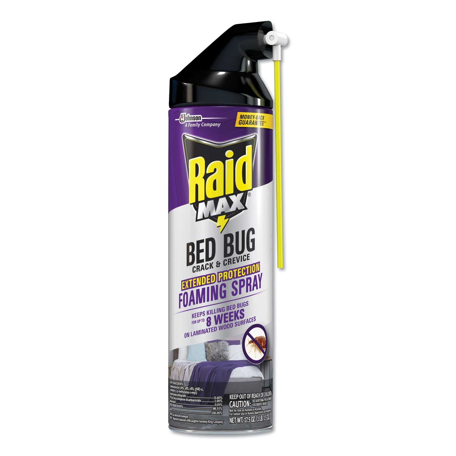 Raid Foaming Crack And Crevice Bed Bug Killer, 17.5 Ounce Aerosol -- 6 per case