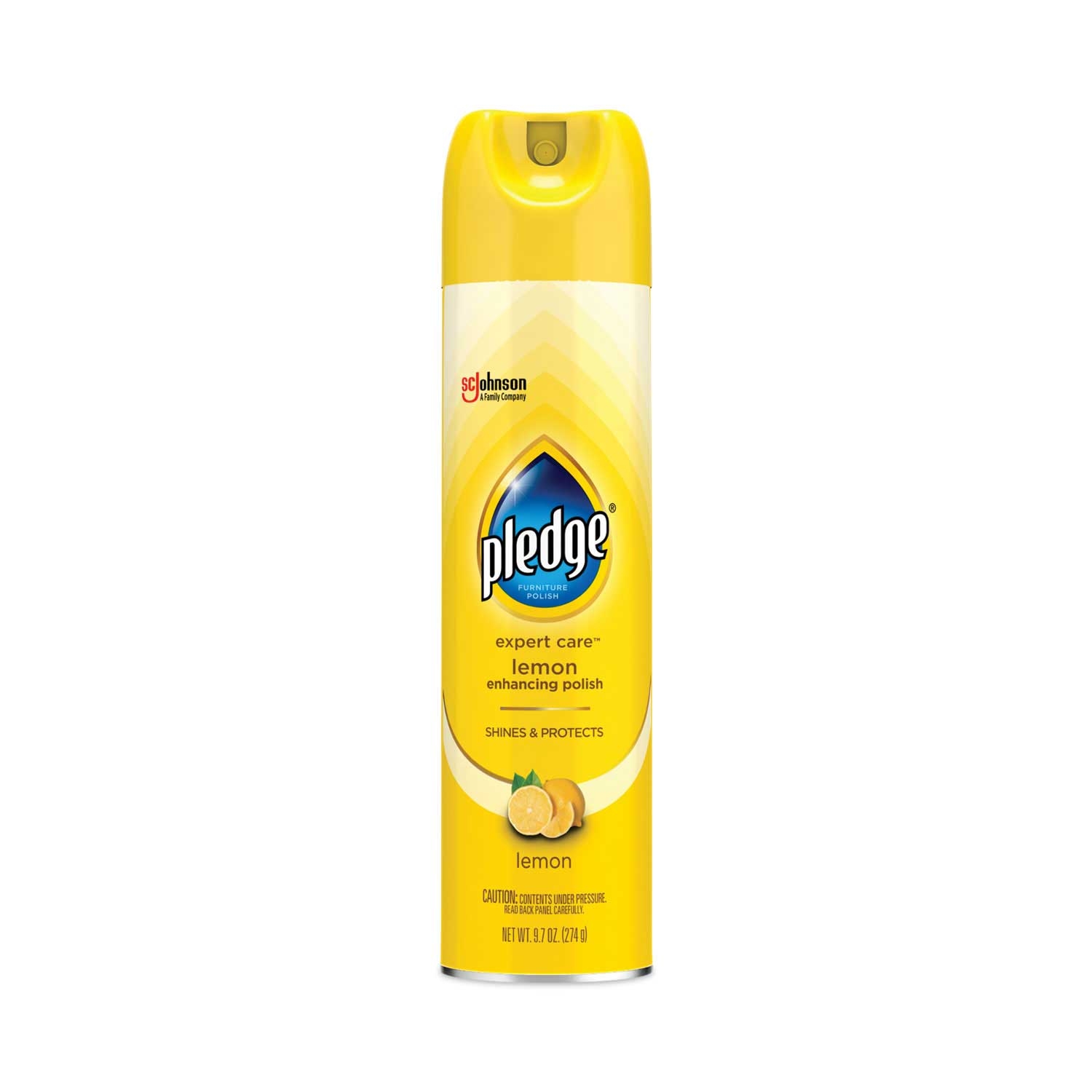 Pledge Lemon Furniture Polish, 9.7 Ounce Aerosol Spray