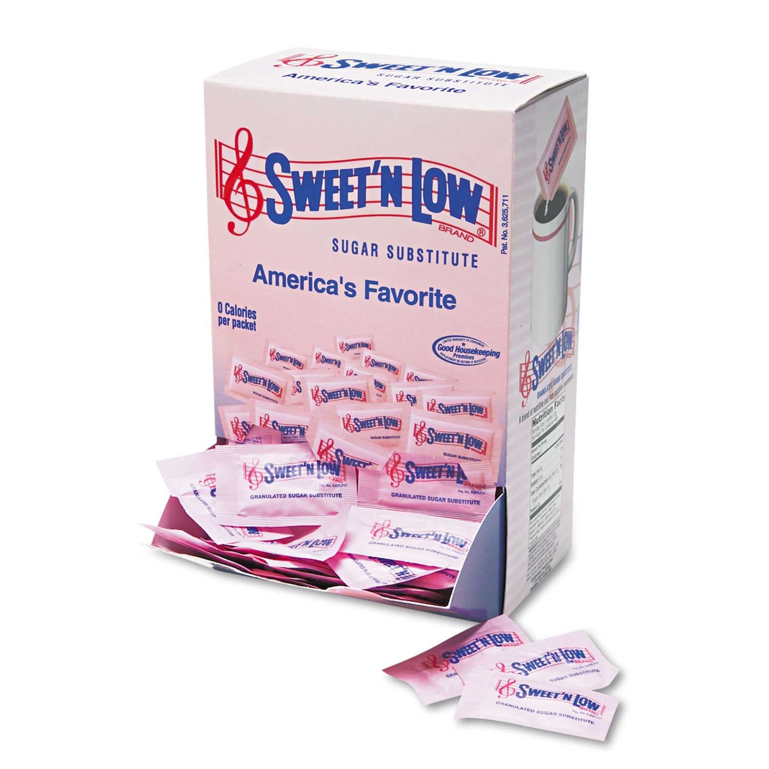 Sweet N Low Sugar Substitute - 400 count per box -- 1 box per case