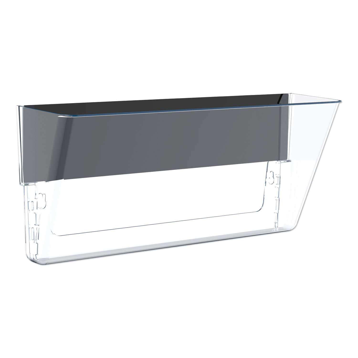 Storex Clear Letter/Legal Unbreakable Magnetic Wall File, 16 x 7 inch