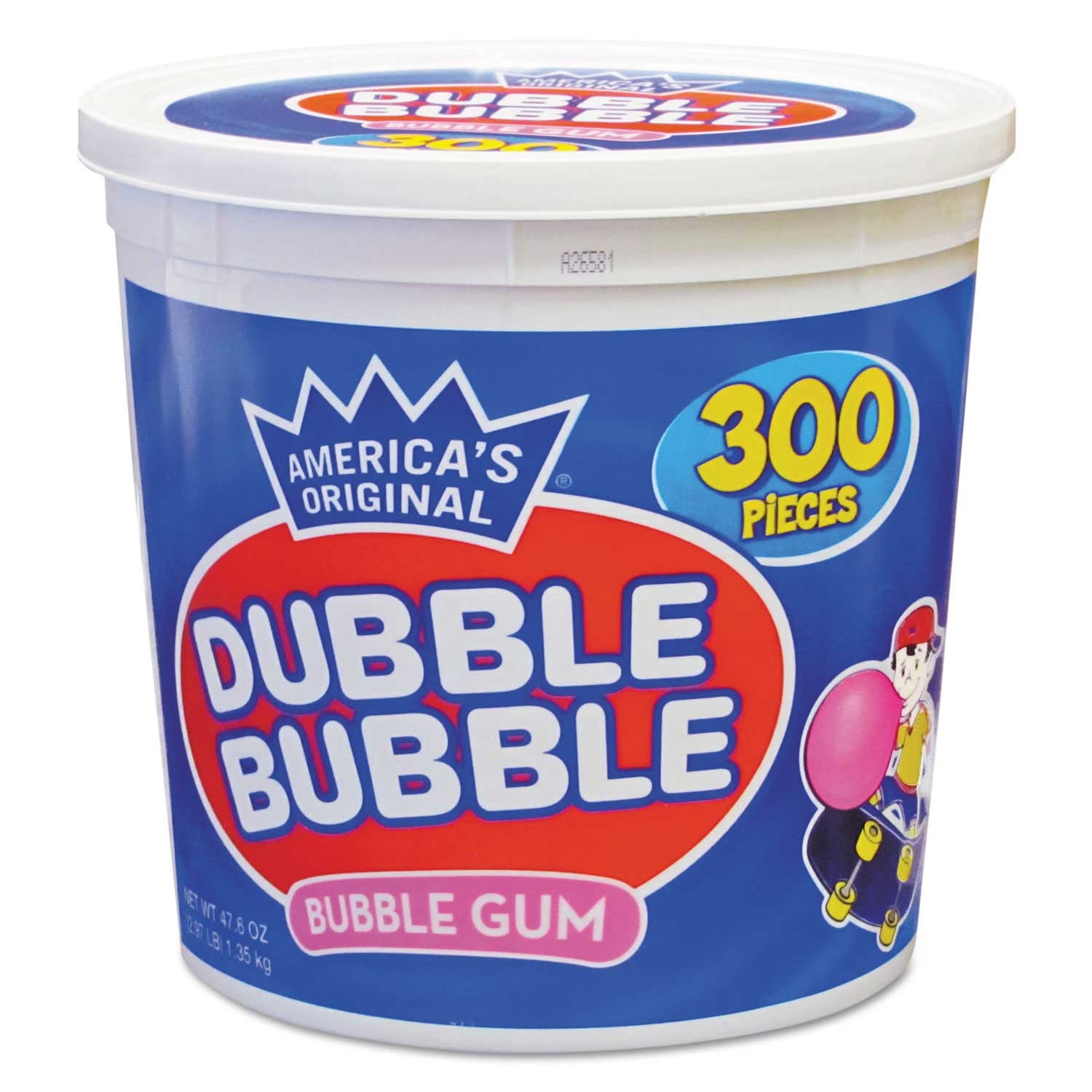 Dubble Bubble Original Pink Bubble Gum - 300 per pack