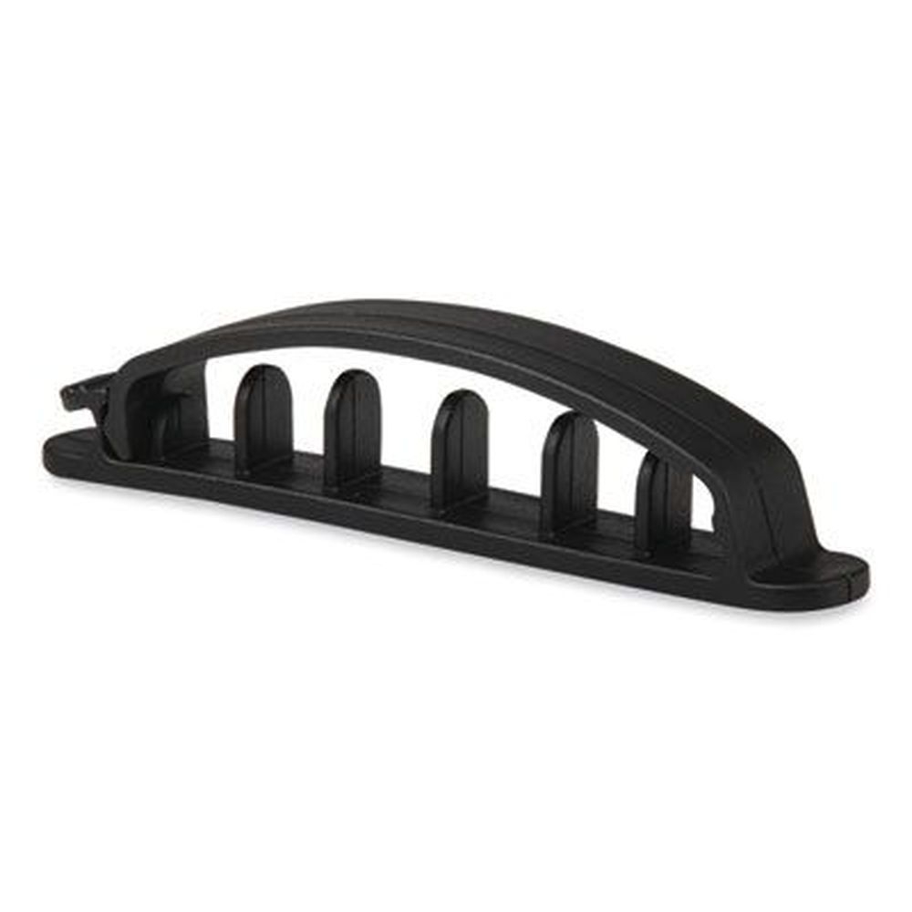 RCA Black Five Channel Cable Holder, 0.75 x 3.35 inch -- 3 per pack
