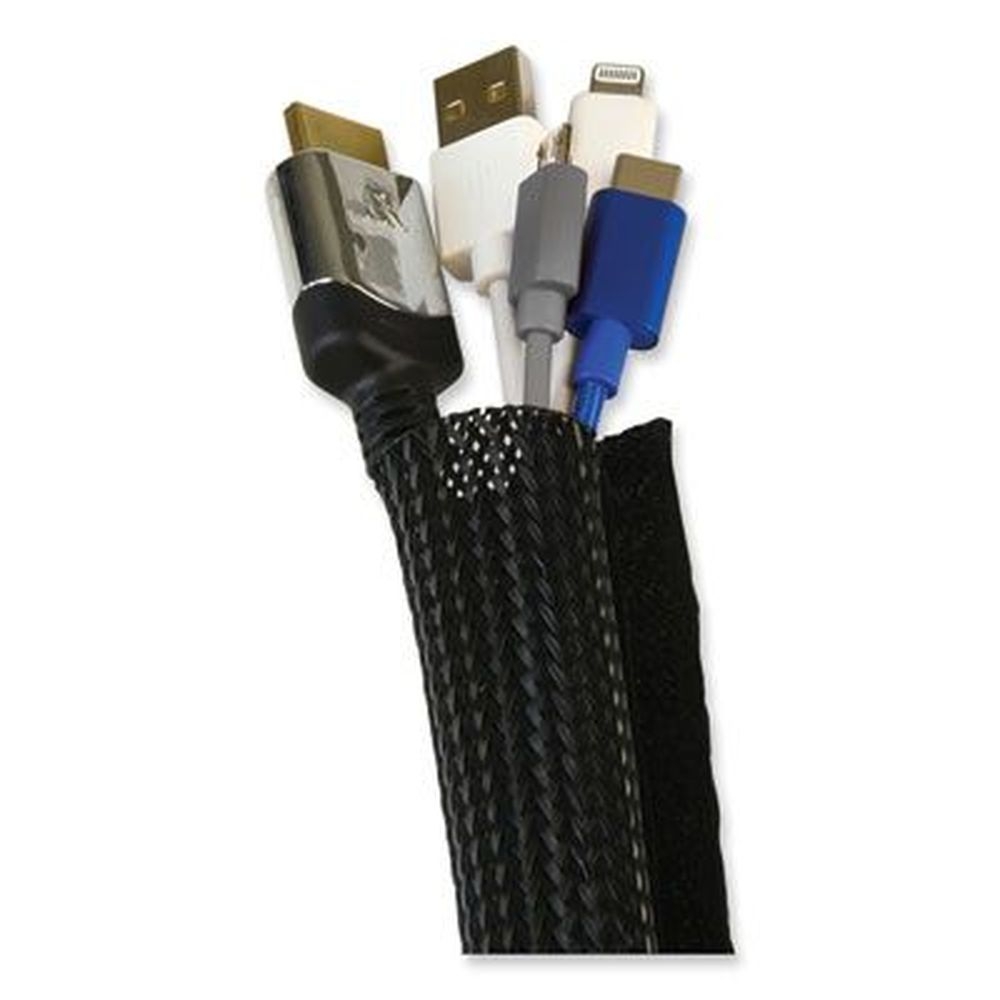 RCA Black Cord Concealer, 3.15 x 78 inch