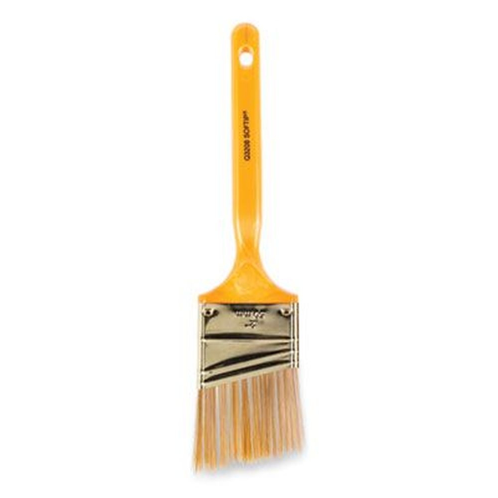 Wooster Softip Nylon/Polyester Bristles Angled Profile Paint Brush with Plastic Kaiser Handle, 2 inch Wide
