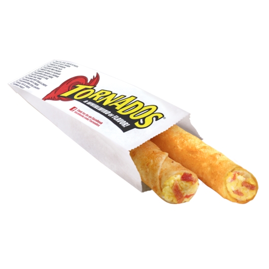 Tornados Egg Bacon Cheese & Salsa, 3 Ounce -- 24 per case.