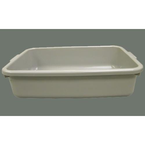 Gray Winco Dish Box, 20 x 15 x 5 inch.