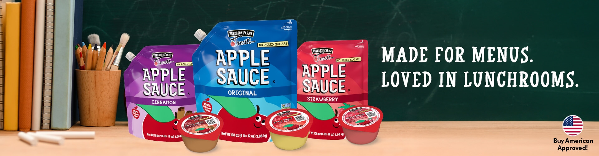 Made for menus. Loved in lunchrooms.