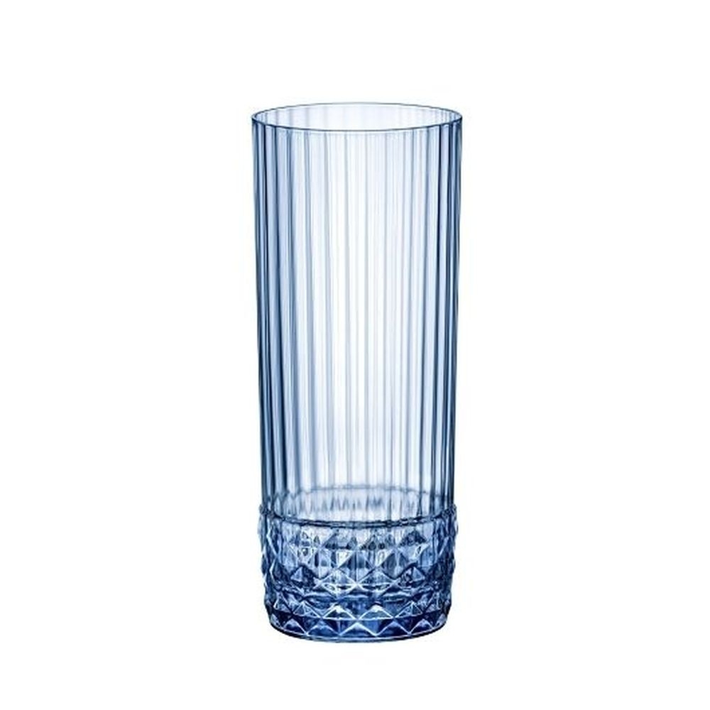 America '20s Sapphire Blue 13.5 Ounce Long Drink Glass, 24 count