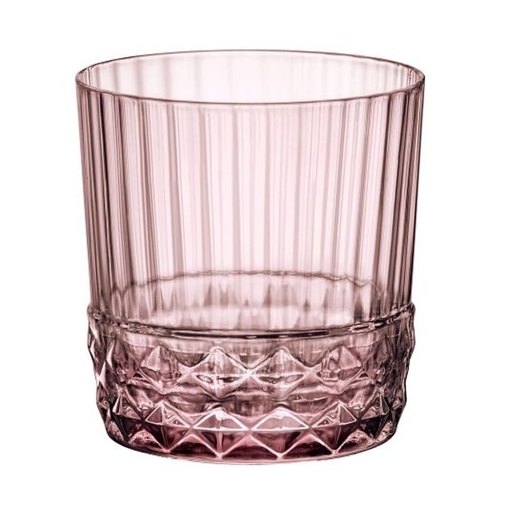 America 20's 12.75 Ounce Lilac Rose Double Old Fashion Glass, 36 count