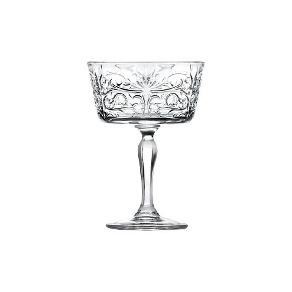 Tattoo 9 Ounce Crystalline Champagne Saucer, 12 count