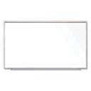 Ghent Magnetic Porcelain Whiteboard with Satin Aluminum Frame and Map Rail, 96.53 x 60.47 inch