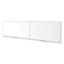 Ghent Magnetic Porcelain Whiteboard with Satin Aluminum Frame, 193 x 48.5 inch