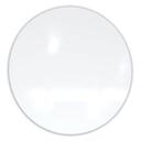 Ghent Coda Low Profile Circular White Surface Magnetic Glassboard, 48 Diameter