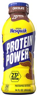 Nestle Nesquick Protein Power Chocolate Milk, 14 Fluid Ounce -- 12 per case