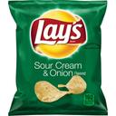 Lays Sour Cream and Onion Potato Chips, 1 Ounce -- 104 per case.