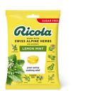Ricola Unsweetened Lemon Mint Cough Drops, 19 count -- 48 per case
