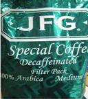 JFG 100 Percent Arabica Medium Roast Special Blend Coffee Decaf, 2 Ounce -- 70 per case.