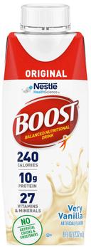 Nestle Boost Very Vanilla Adult Balanced Nutritional Drink, 8 Fluid Ounce -- 24 per case
