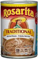 Rosarita Traditional Refried Beans, 16 Ounce Can -- 12 cans per case