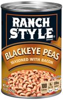 Ranch Style Black Eye Beans with Bacon, 15 Ounce -- 12 per case